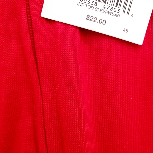 New Merry Christmas cotton zip up footed P… - Picture 2 of 4